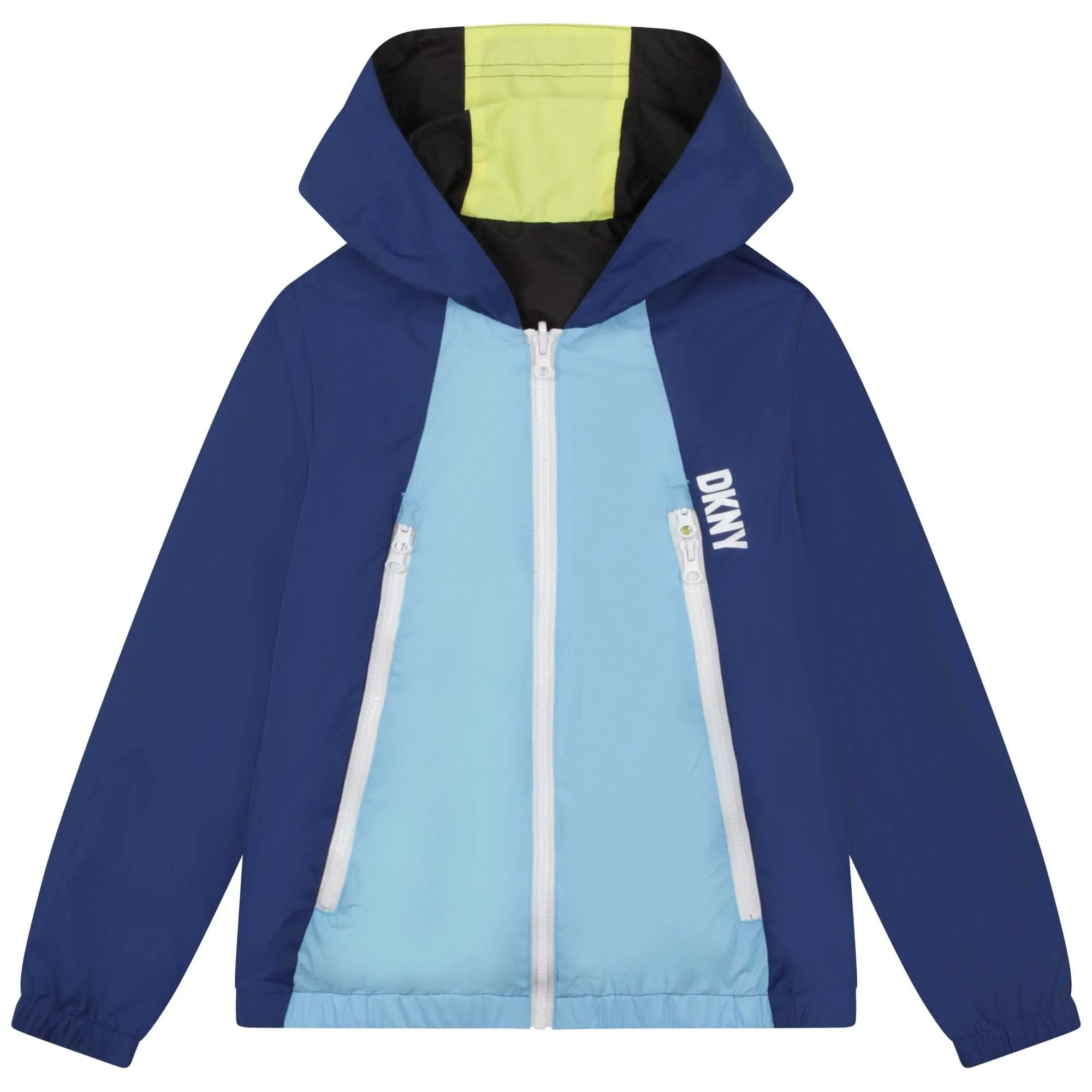Jungen Schwarz & Blau Reversible Reißverschluss-Jacke