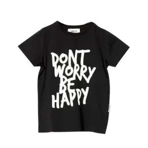 Jungen Schwarzes 'Bobby' T-Shirt