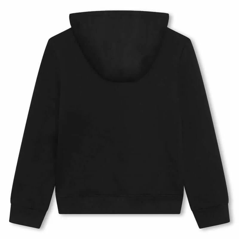 Jungen Schwarze Kapuzenpullover