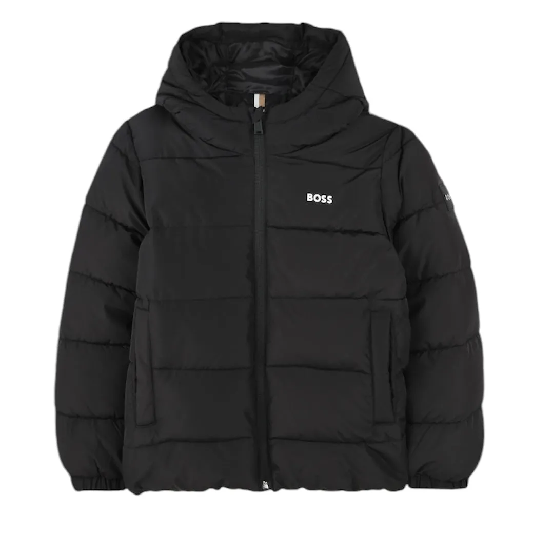 Jungen Schwarze Steppjacke