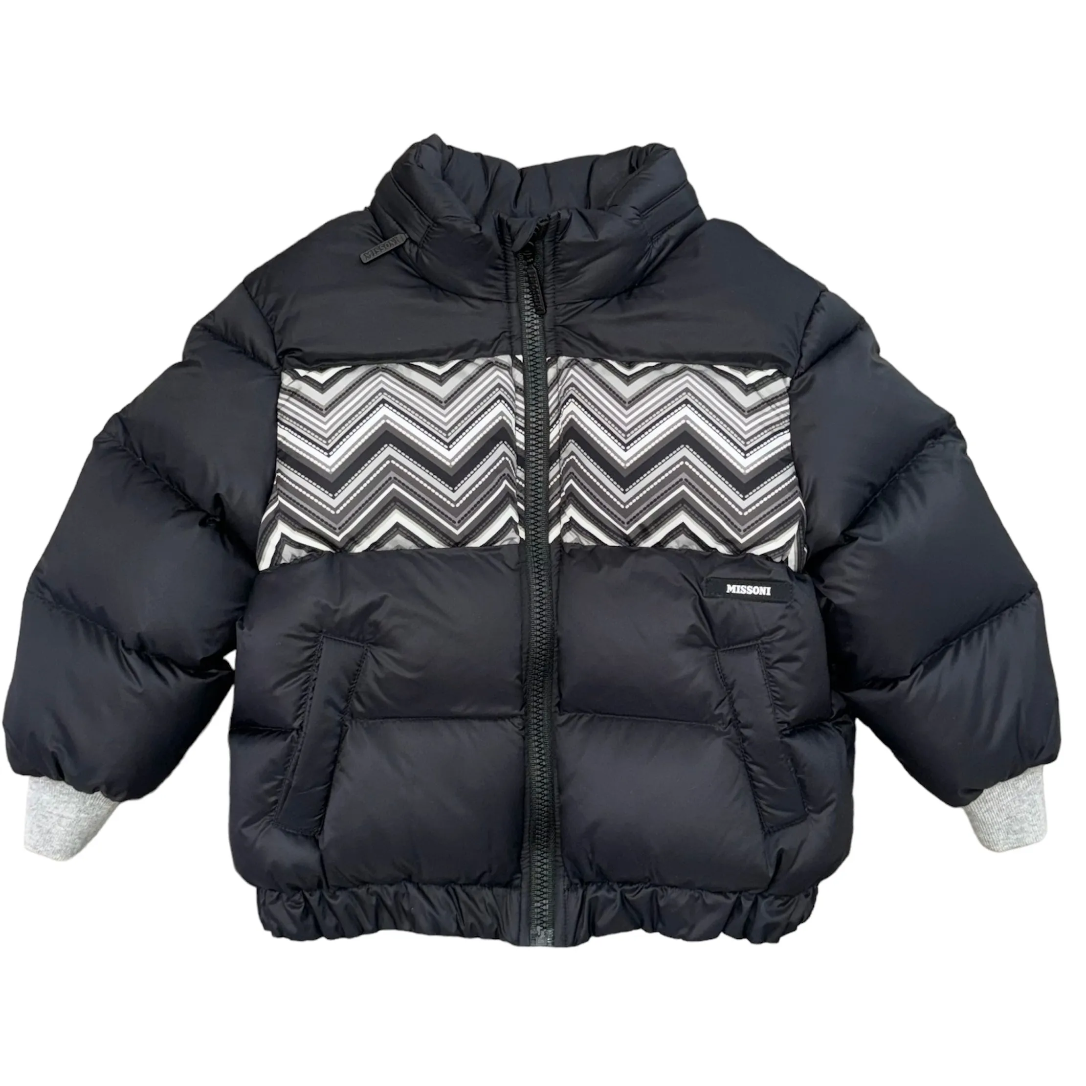 Jungen Schwarze Steppjacke