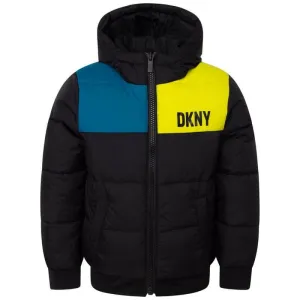 Jungen Schwarze Reversible Daunenjacke