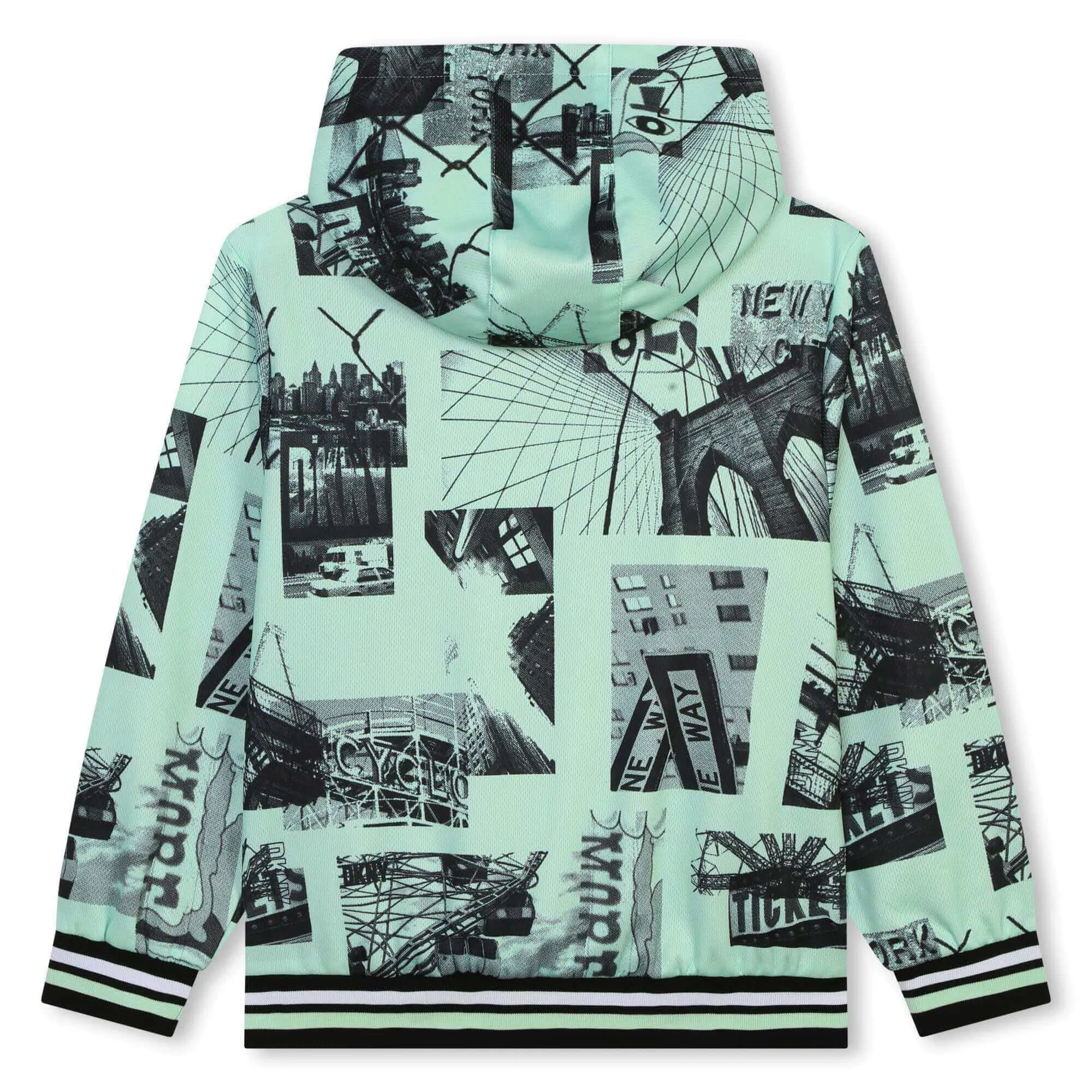 Jungen Schwarz Reversible Reißverschluss Jacke