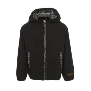 Jungen Schwarze Windjacke