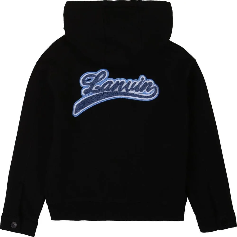 Jungen Schwarz Reißverschluss Hoodie