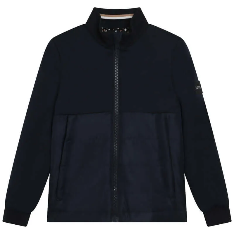 Jungen Schwarze Reißverschlussjacke