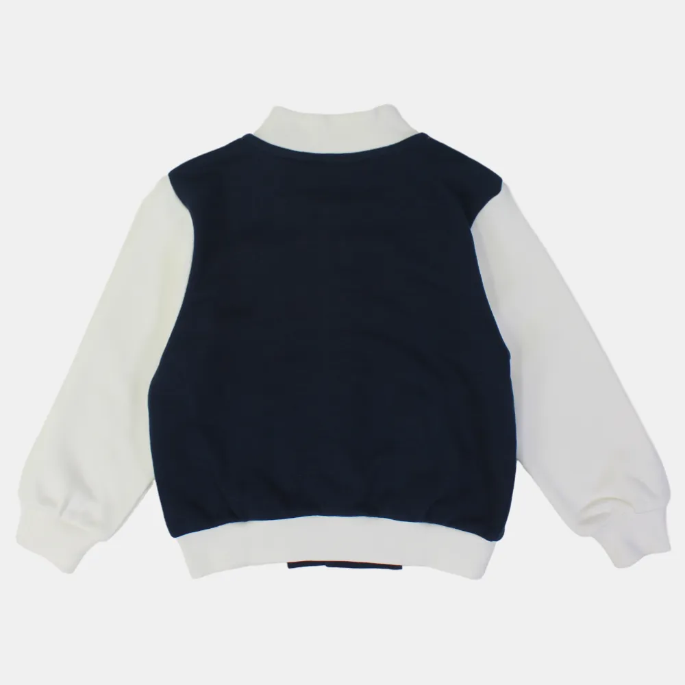Jungen Schwarz/Weiß Langarmjacke
