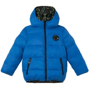 Jungen Reversible Pufferjacke in Blau & Schwarz