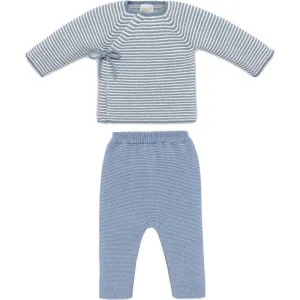 Jungen Blau 'Cielo' Cardigan & Leggings Set