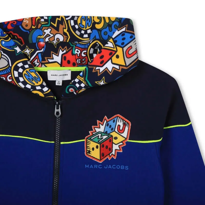 Jungen Blau Baumwolle Patch Kapuzenjacke