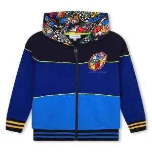 Jungen Blau Baumwolle Patch Kapuzenjacke