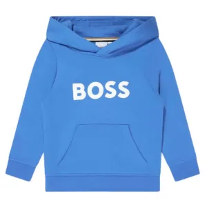 Jungen Blauer Kapuzenpullover