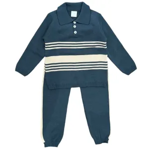 Jungen Blau Strick-Set