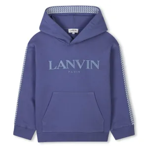 Jungen Blau Logo Kapuzenpullover