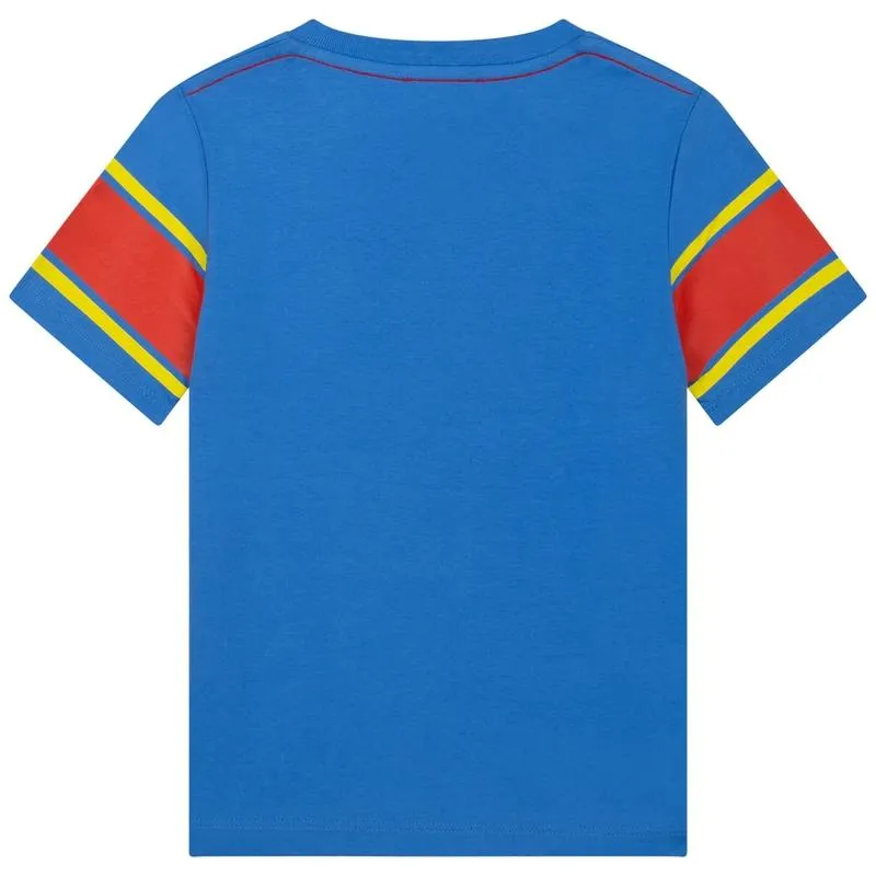 Jungen Blaues Logo T-Shirt