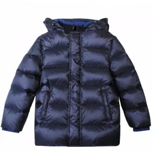 Jungen Blau Gefütterte Daunenjacke