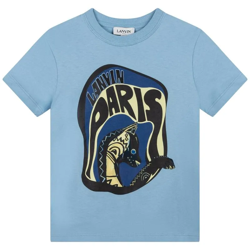 Jungen Blau Paris T-Shirt