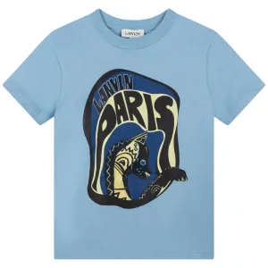 Jungen Blau Paris T-Shirt