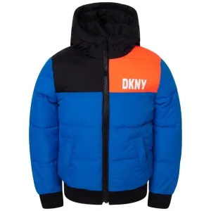 Jungen Blau Reversible Pufferjacke