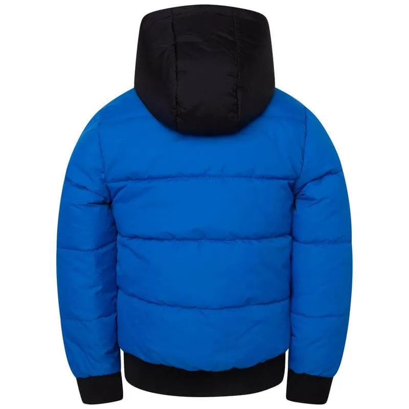 Jungen Blau Reversible Pufferjacke