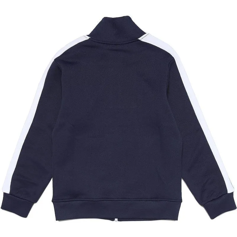 Jungen Blau Gestreifte Reißverschluss Trackjacke
