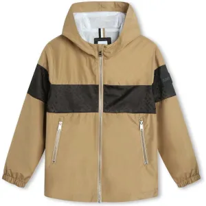 Jungen Braun & Schwarz Windbreaker Jacke