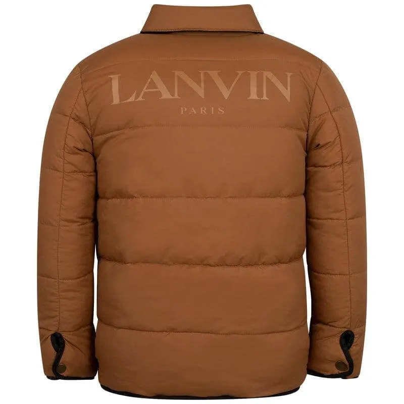 Jungen Braune Reversible Pufferjacke