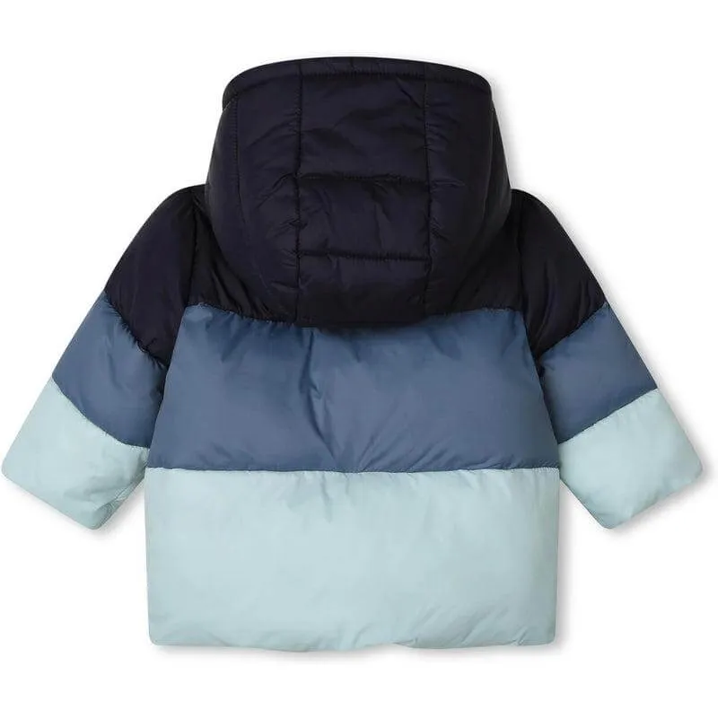 Jungen Farbblock Steppjacke