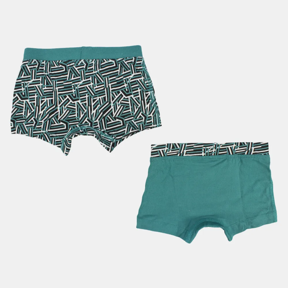 Baumwoll-Boxershorts für Jungen – Grün (2er Pack)