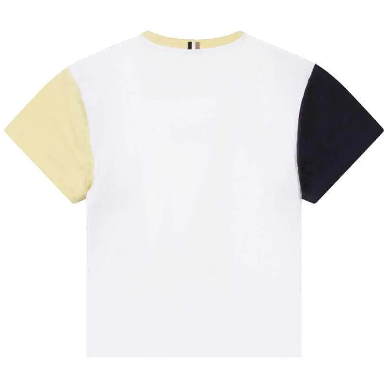 Baumwoll-T-Shirt für Jungen mit Zitronenmuster und kurzen Ärmeln