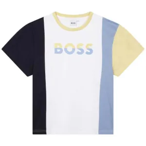 Baumwoll-T-Shirt für Jungen mit Zitronenmuster und kurzen Ärmeln