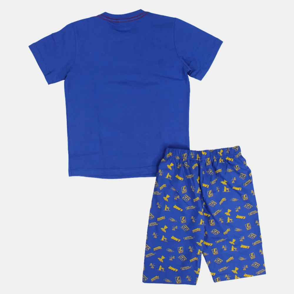 Jungen Baumwoll Schlafanzug-Set - Autoprint