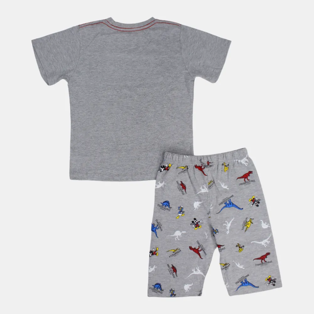 Jungen Baumwoll-Schlafanzug-Set - Mickey Mouse und Dinosaurier Druck