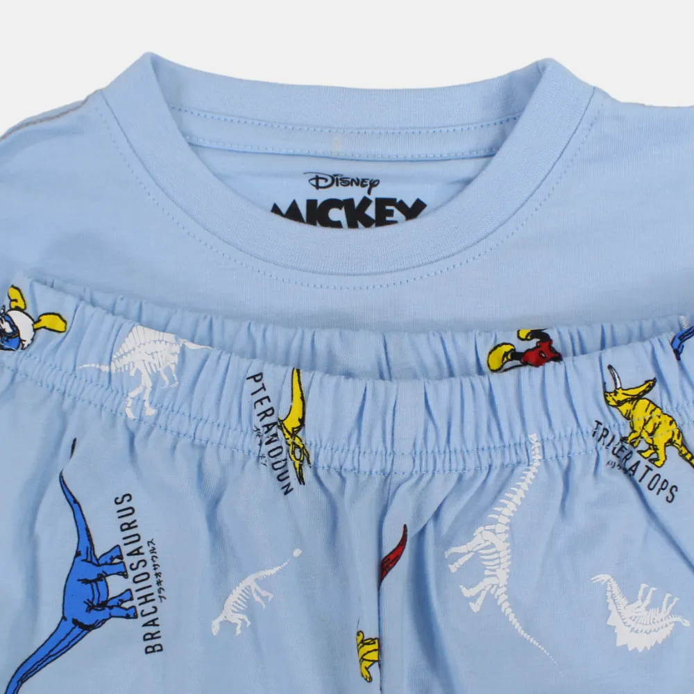 Jungen Baumwoll-Schlafanzug-Set - Mickey Mouse und Dinosaurier Druck