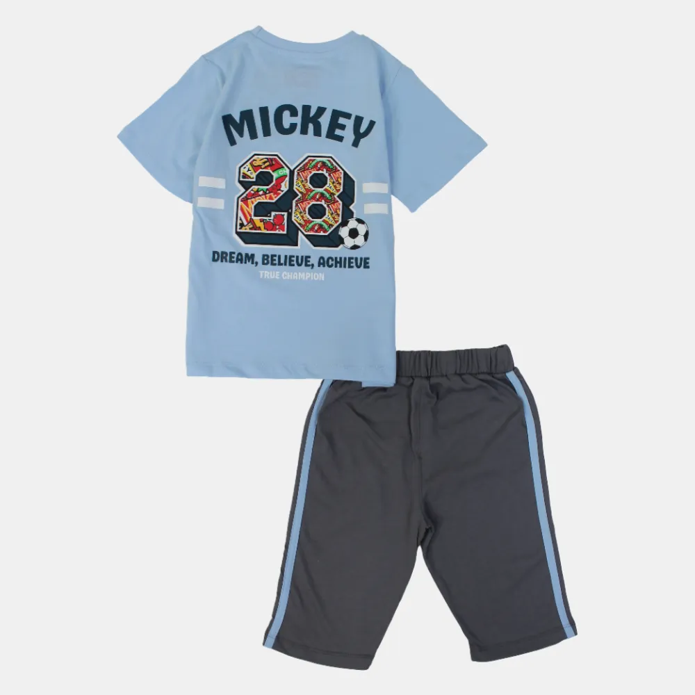 Baumwoll-Pyjama-Set für Jungen - Mickey Mouse Design