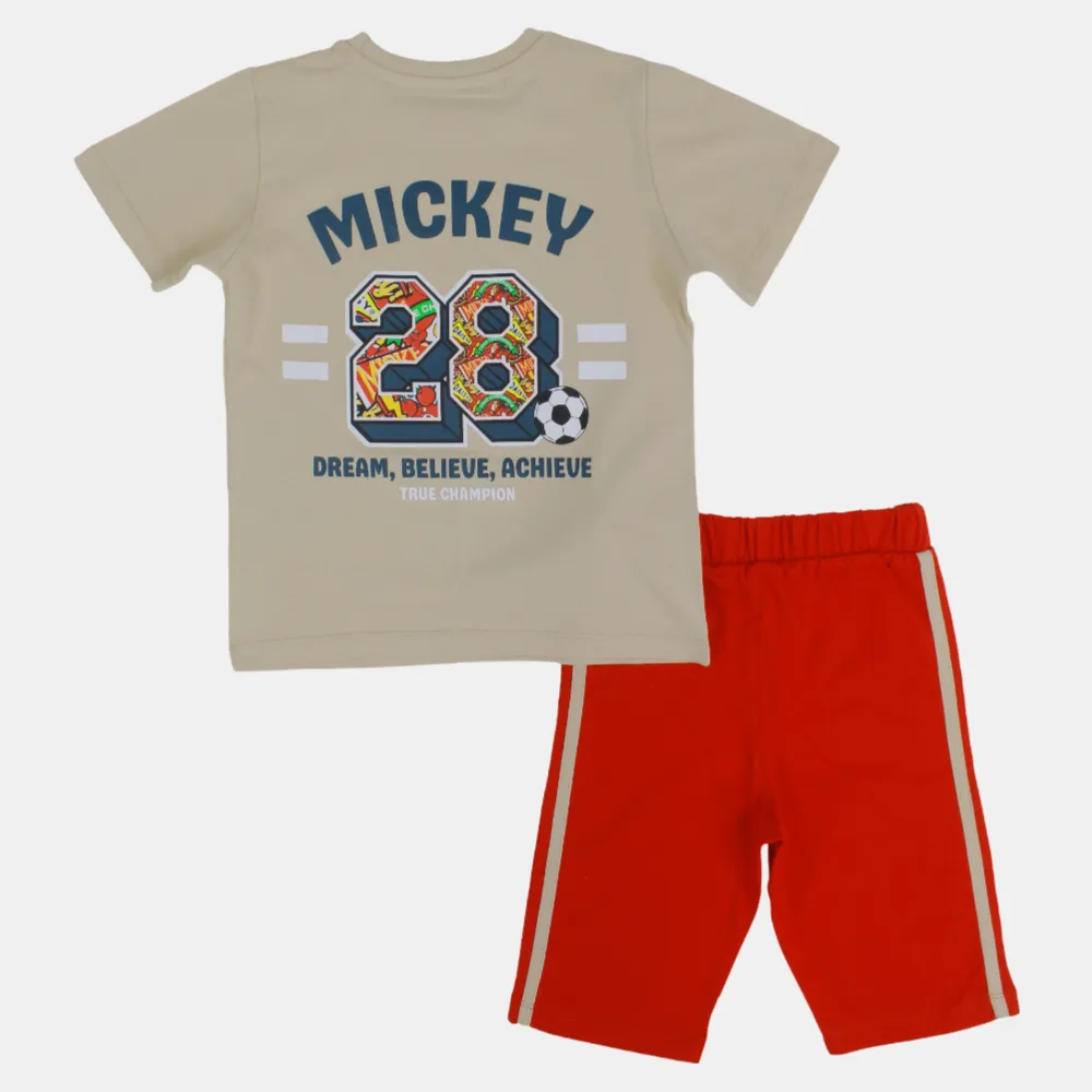 Baumwoll-Pyjama-Set für Jungen - Mickey Mouse Design