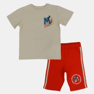 Baumwoll-Pyjama-Set für Jungen - Mickey Mouse Design