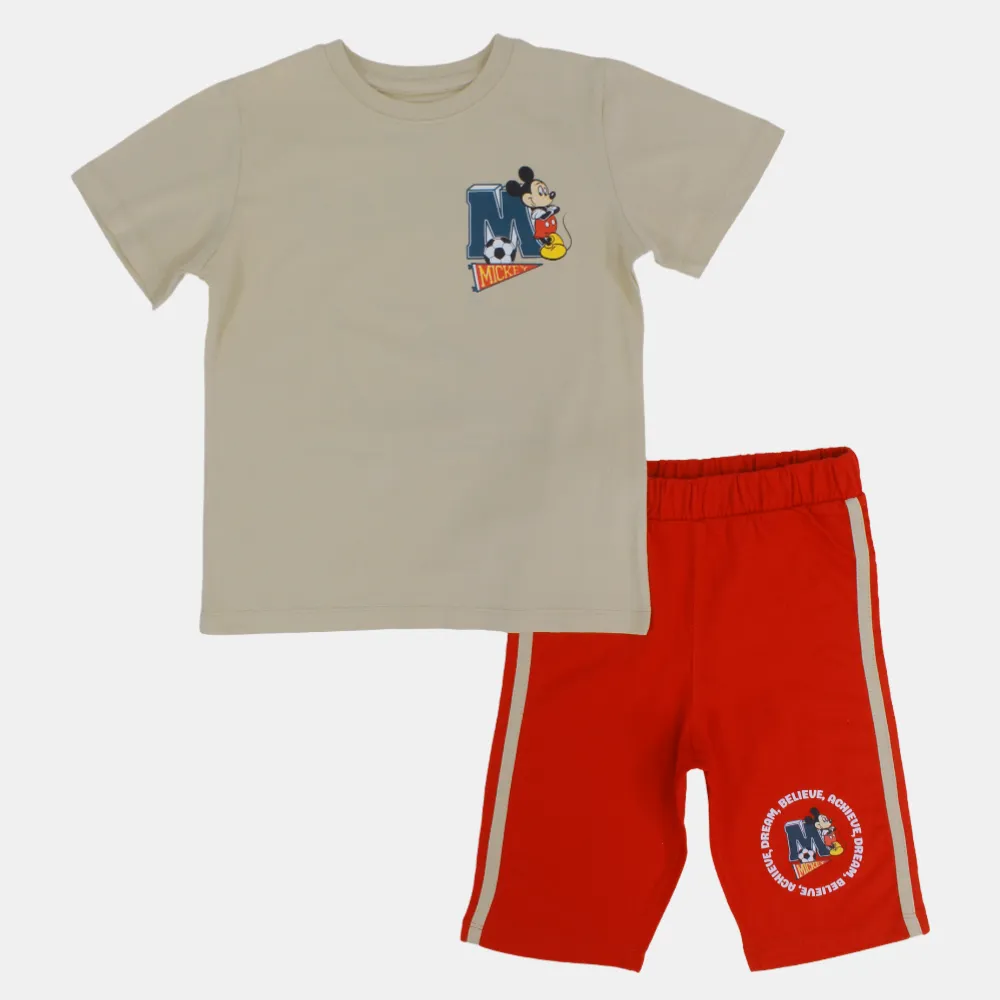 Baumwoll-Pyjama-Set für Jungen - Mickey Mouse Design