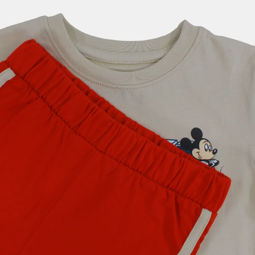 Baumwoll-Pyjama-Set für Jungen - Mickey Mouse Design