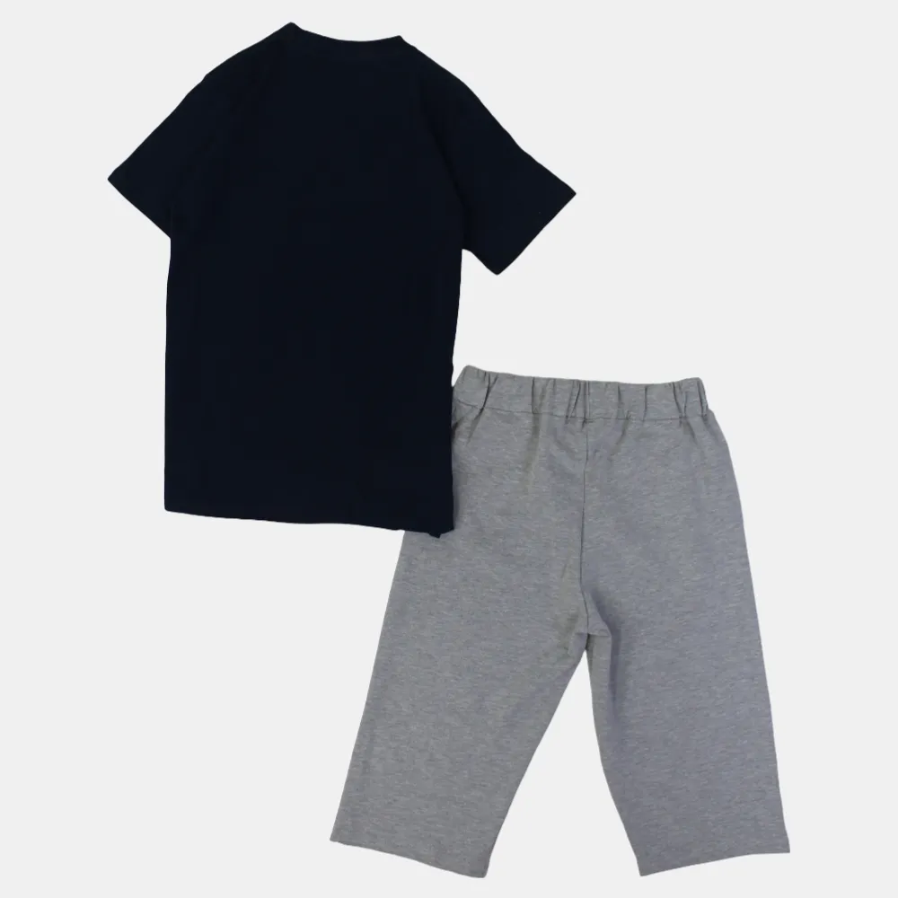 Baumwoll-Pyjama-Set für Jungen – Design „Natur ist nicht nur ein Traum