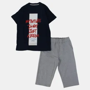 Baumwoll-Pyjama-Set für Jungen – Design „Natur ist nicht nur ein Traum