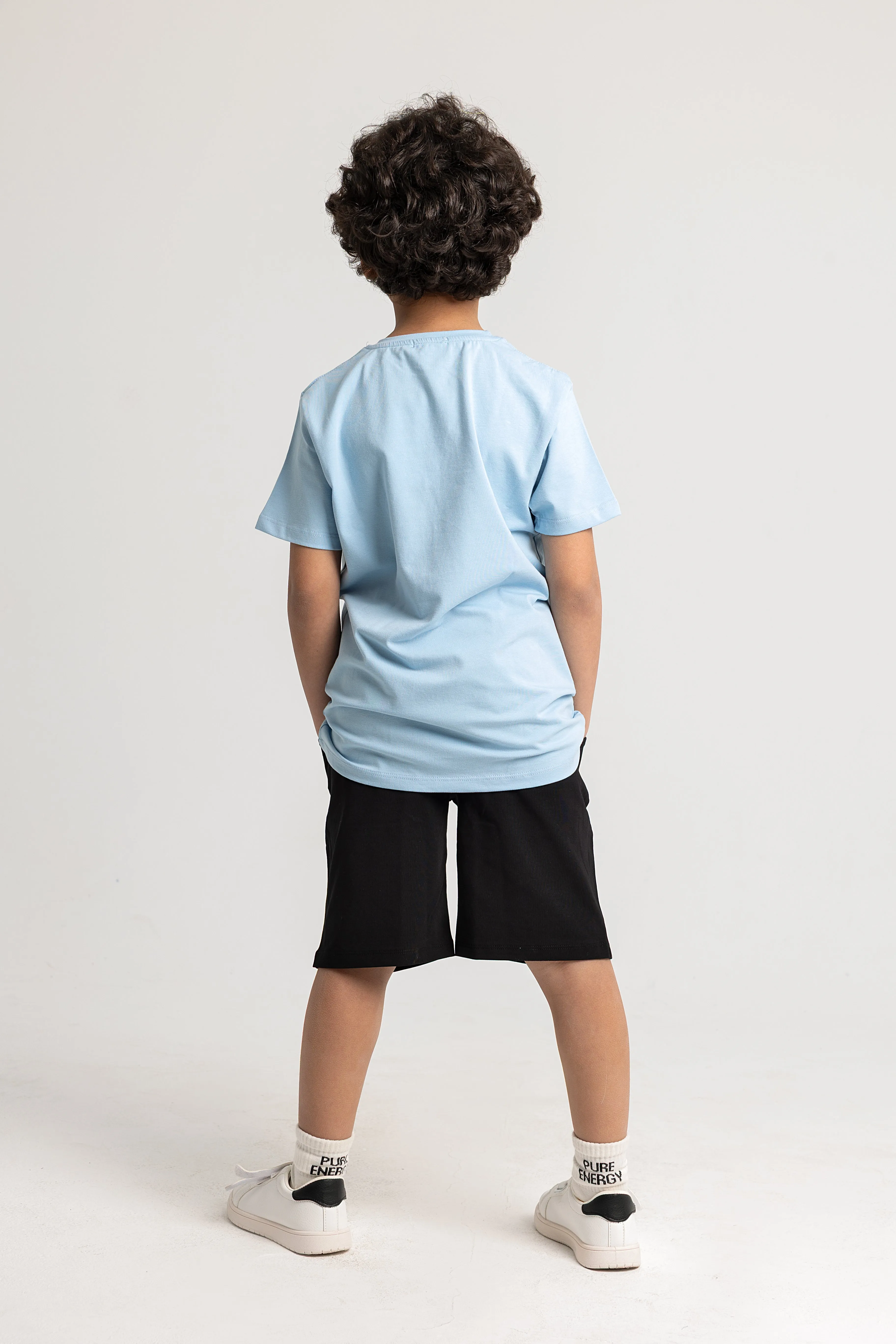 Baumwoll-Pyjama-Set für Jungen - Aufwachdruck
