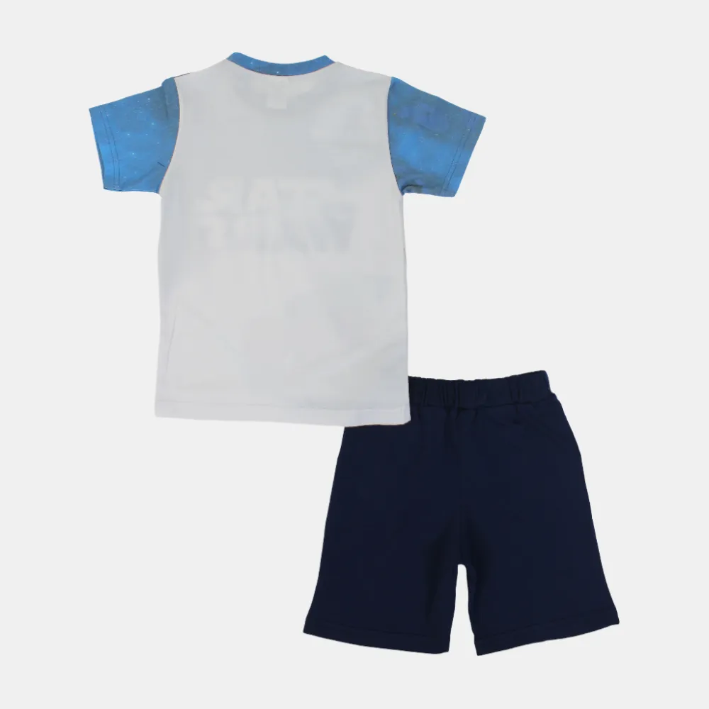 Baumwoll-Pyjama-Set mit kurzen Ärmeln für Jungen – 