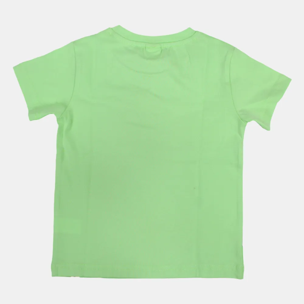 Jungen Baumwoll T-Shirt mit kurzen Ärmeln und Autodesign