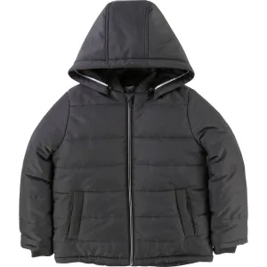 Jungen Dunkelgraue Gefütterte Jacke