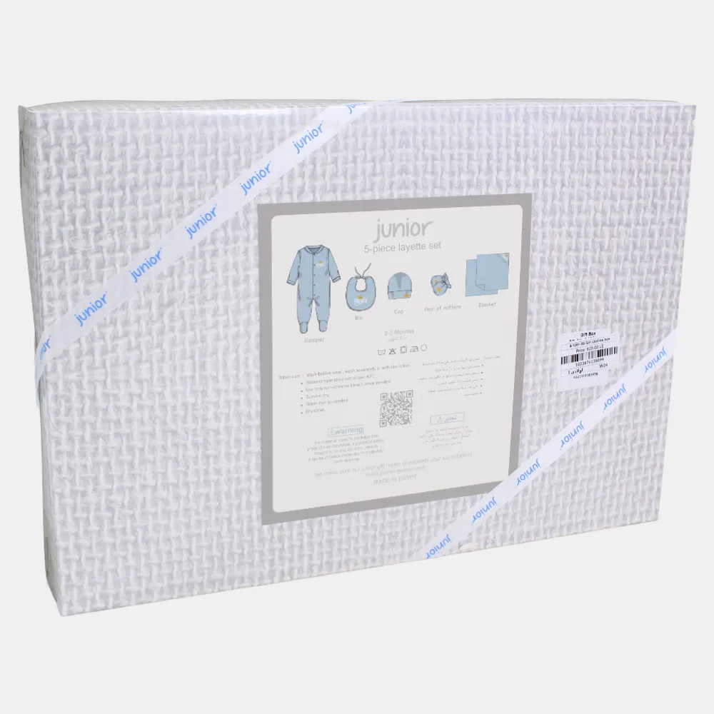 Jungen Geschenk-Kleiderset – 5-teiliges Kronprinz-Set in Hellblau