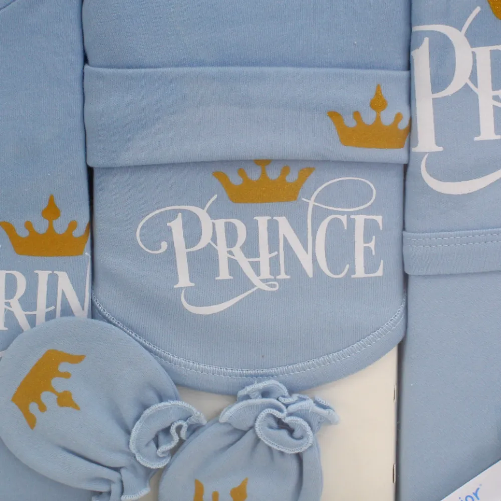 Jungen Geschenk-Kleiderset – 5-teiliges Kronprinz-Set in Hellblau