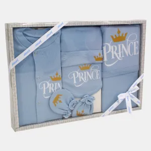 Jungen Geschenk-Kleiderset – 5-teiliges Kronprinz-Set in Hellblau