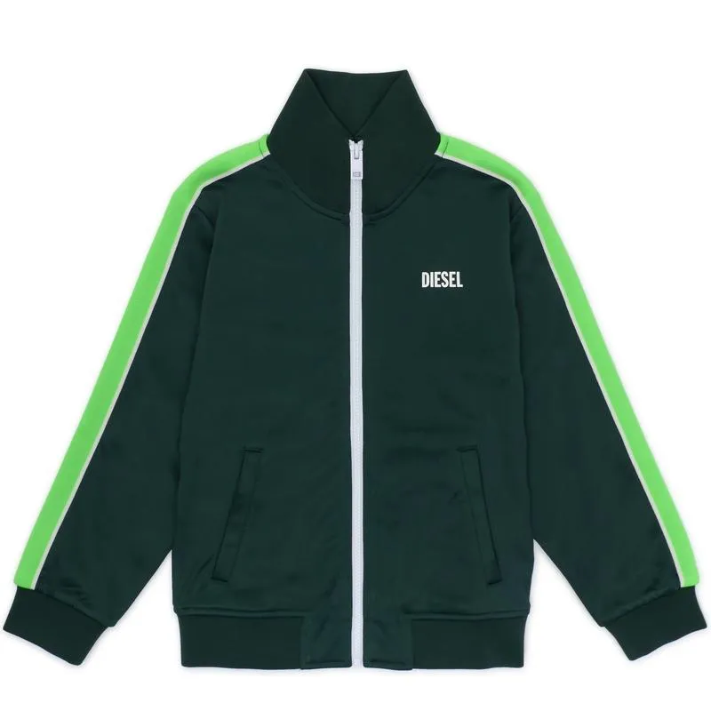 Jungen Grüne Sportjacke mit Reißverschluss