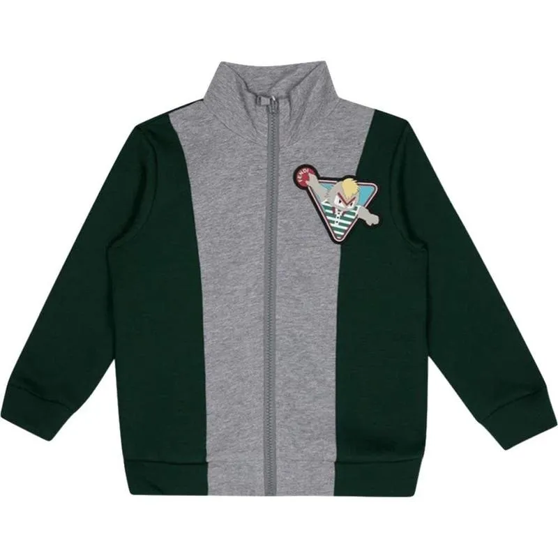 Jungen Grüne Reißverschlussjacke